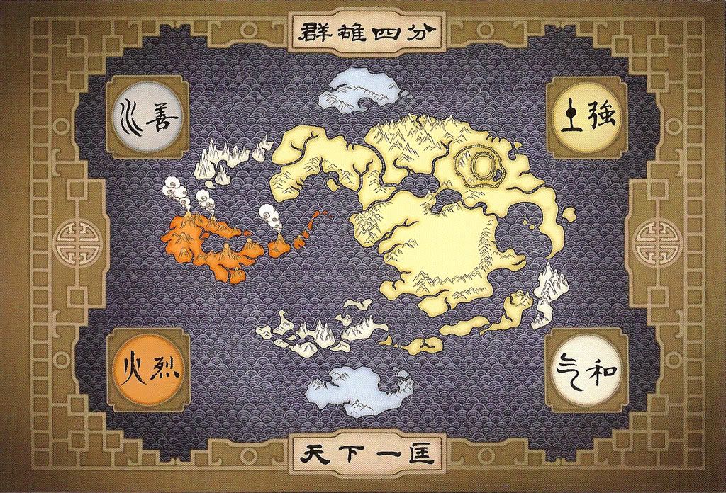 avatar last airbender map of world. Avatar World Map Pictures,