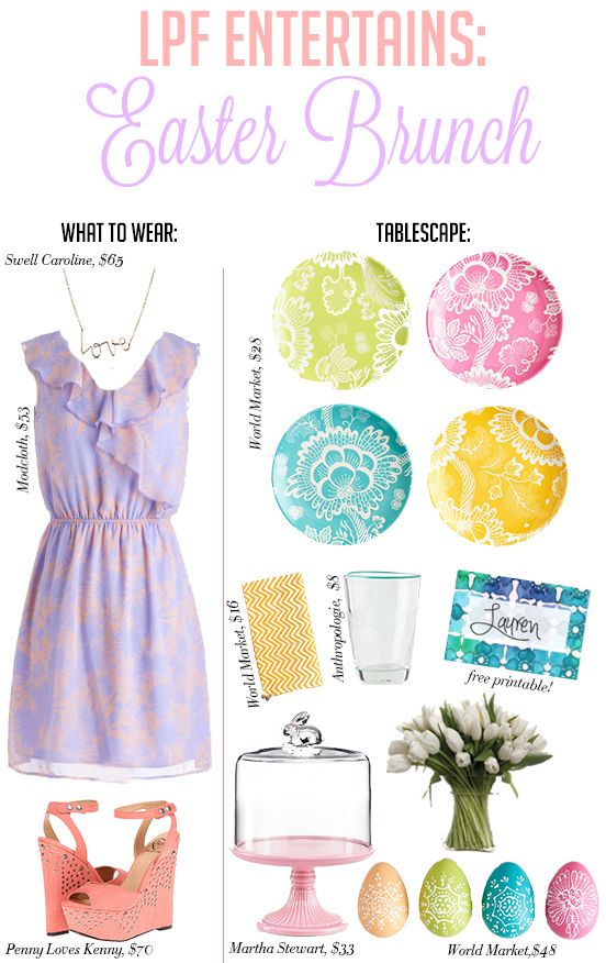 Easter Brunch- What to Wear// Tablescape