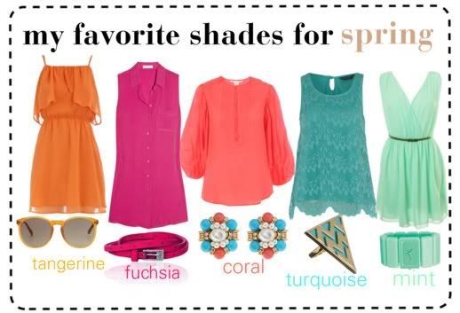 This spring from tangerine to turquoise I 39m loving these colors for apparel