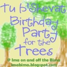 Tu B'Shevat Birthday Party for the Trees at Imabima.blogspot.com