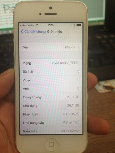Iphone 5 32G trắng hàng ZA đẹp, zin không tì vết, bao thợ thầy test. Giá rẻ đi nhanh. - 4