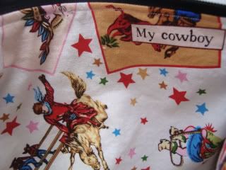 Chalk Cloth Travel Bag, RETRO COWBOYS COTTON Lining-Now with PACK OF CHALK