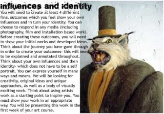 Influences and Identity part 2