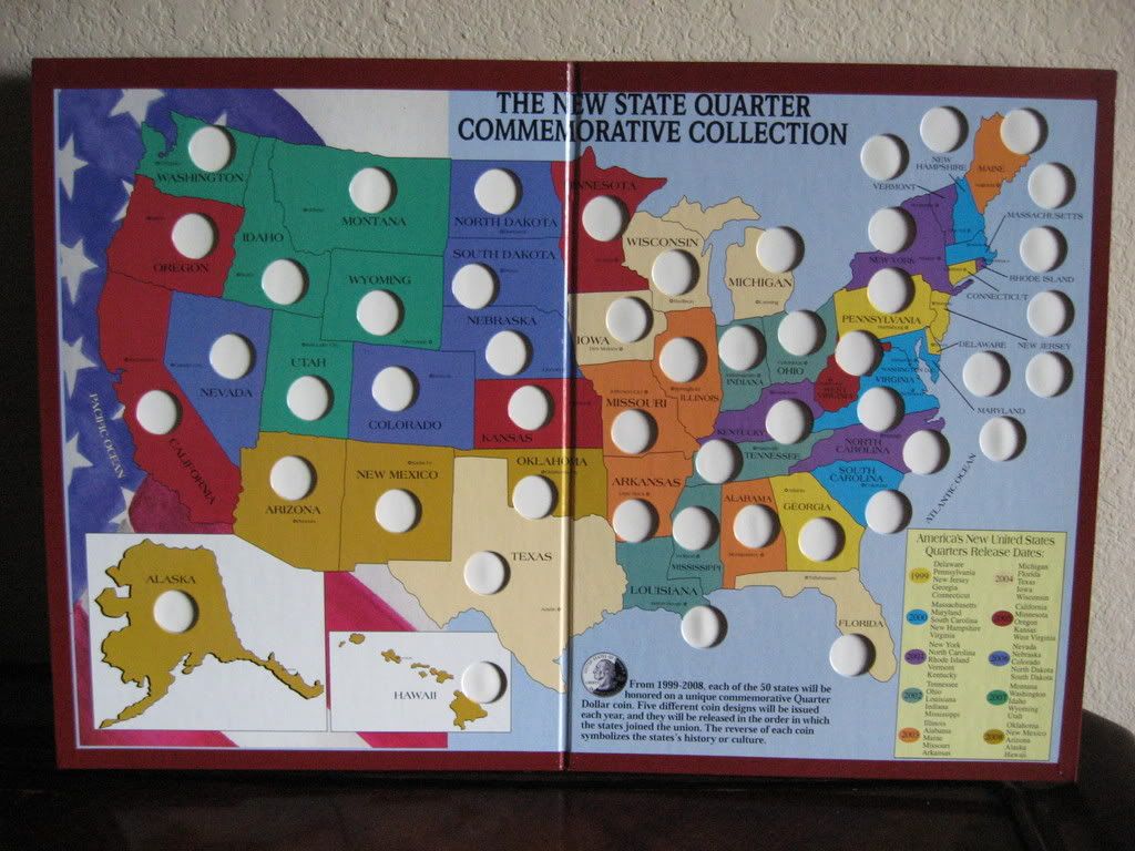 state quarters map Pictures, Images and Photos