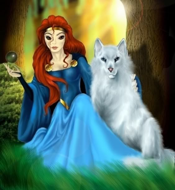daughter-of-merlin.jpg Witch Wolf image by ShadowSilverWolf