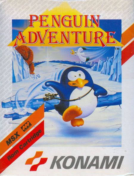Portada MSX Penguin Adventure