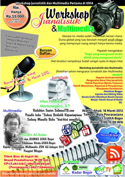 Workshop Jurnalistik dan Multimedia, Pelatihan Jurnalist