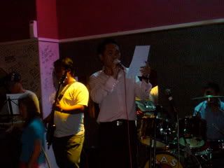 Live band singing