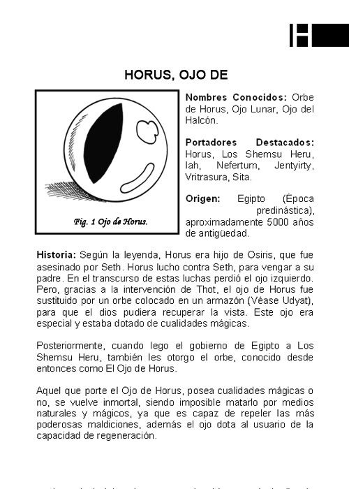 Horus, Ojo de 1