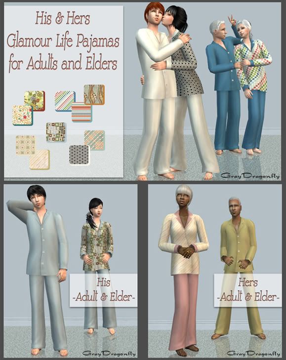 His & Her GL Pajamas for Adults and Elders