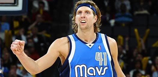 dirk nowitzki short hair. a CF of Dirk Nowitzki with