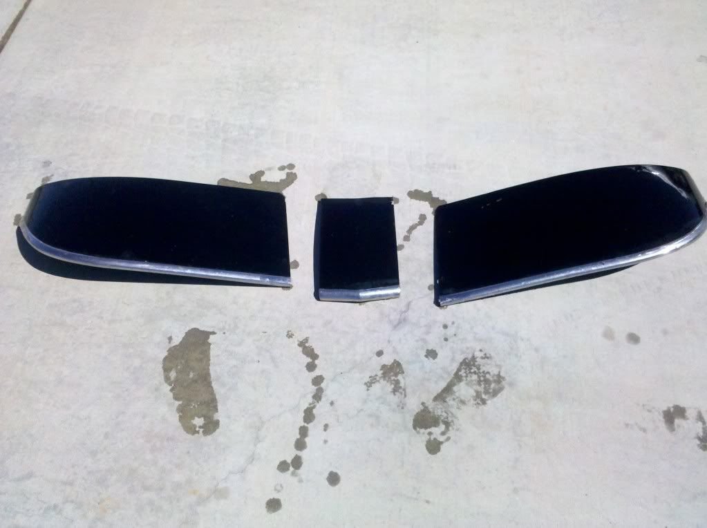 3 piece metal visor for a'47'55 AD Chevy GMC truck