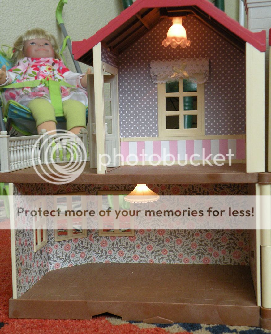 Calico Critters Sylvanian Families Luxury Townhouse Custom Wallpaper Huge Lot