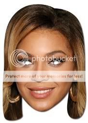 Beyonce Card Mask Beyonce Mask Fancy Dress Mask Beyonce  