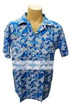 hawaii shirt light blue
