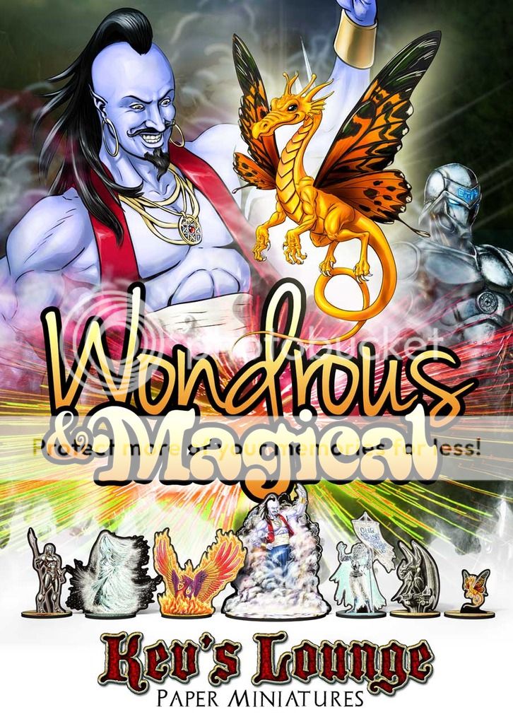 Kev's Lounge Paper Minis: Wondrous & Magical Cover