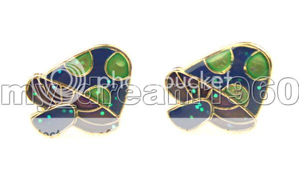 Cute Cloisonne Enamel mushrooms Stud Earrings #855  