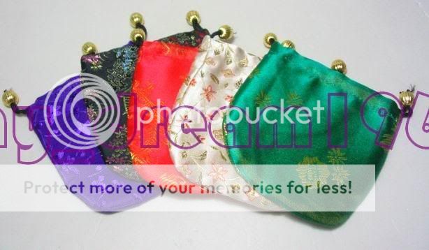 WHOLESALE 10 PCS GORGEOUS CHINESE HANDMADE SILK BAG  