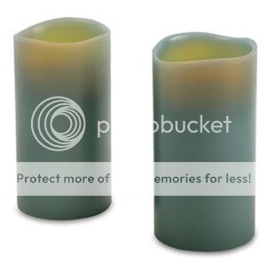 Nate Berkus flameless candle light jade c